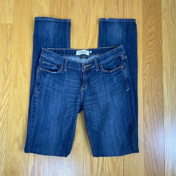 Abercrombie & Fitch Jeans Low Rise Straight Leg Long Erin (4 L) - Picture 4 of 8